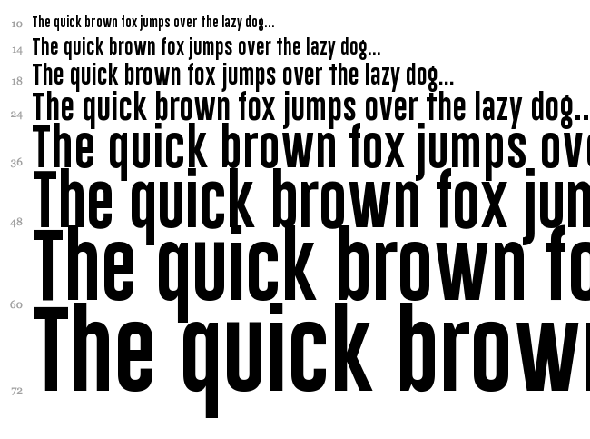 Gobold font waterfall